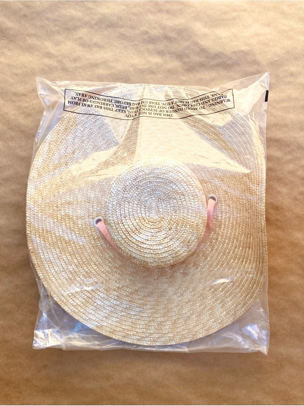 Anthro โ Wyeth Extended Wide Brim Boater Straw Hat with Tie Ribbon Chin Strap - Picture 13 of 17